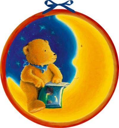 Wandkalender - Der Mondbär im Weihnachtshimmel