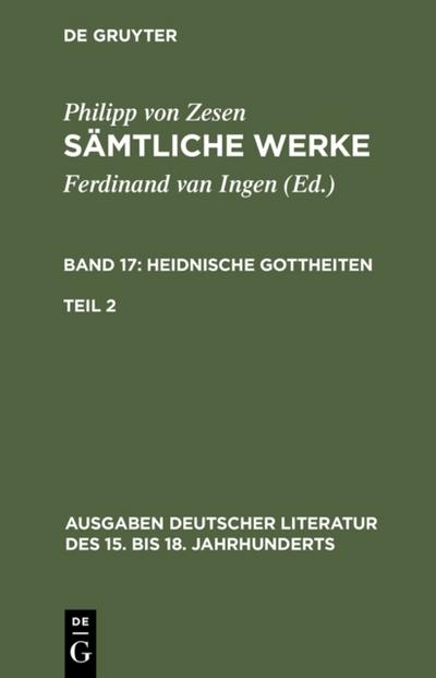 Die Heidnischen Gottheiten. Zweiter Teil