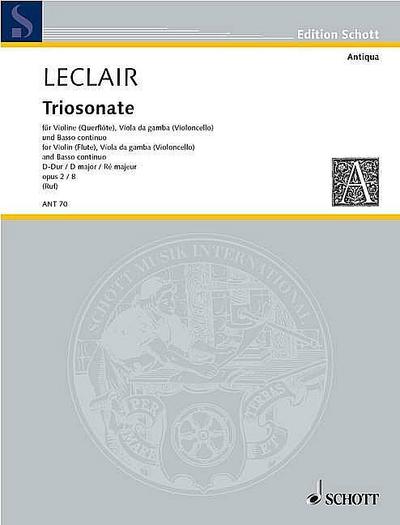 Triosonate D-Dur op.2,8für Violine, Viola da gamba und Bc
