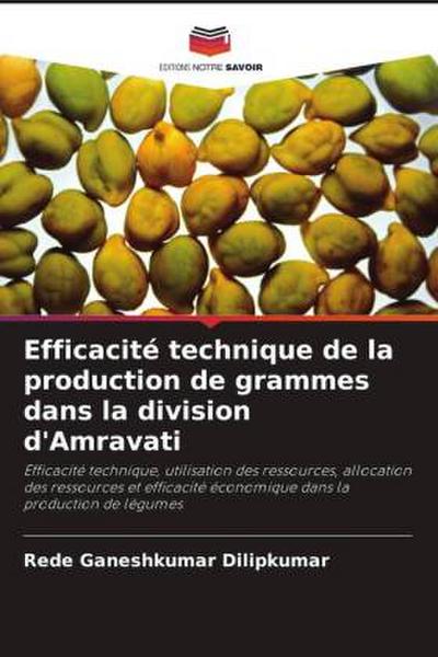 Efficacité technique de la production de grammes dans la division d’Amravati