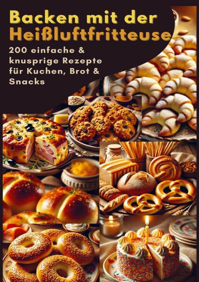 Backen mit der Heißluftfritteuse: 200 einfache & knusprige Rezepte für Kuchen, Brot & Snacks
