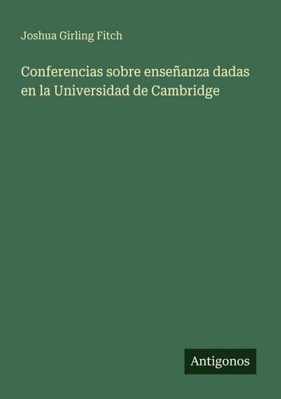 Conferencias sobre enseñanza dadas en la Universidad de Cambridge