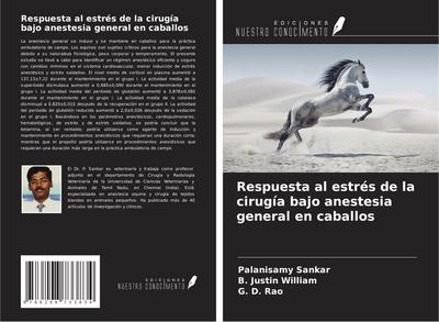 Respuesta al estrés de la cirugía bajo anestesia general en caballos