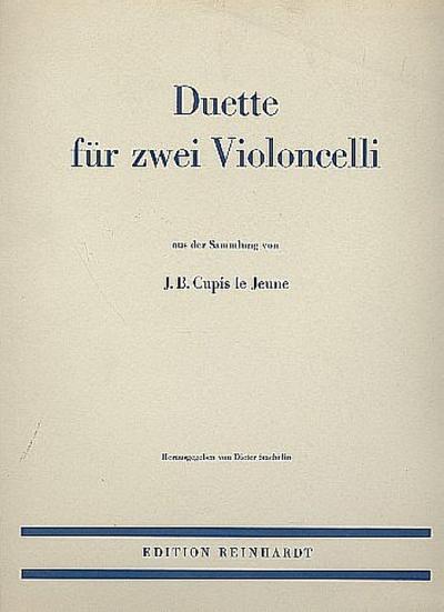 Duette aus der Sammlung vonJ.B. Cupis le Jeune für 2 Violoncelli