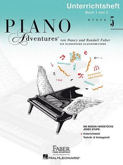 Piano Adventures Stufe 5 - Unterrichtsheft Band 1für Klavier (dt)
