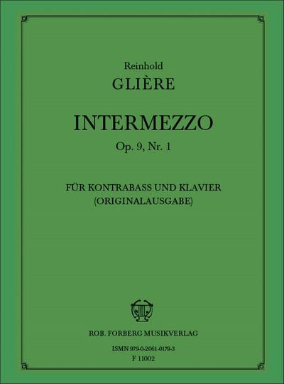 Intermezzo op.9,1 für Kontrabaß undKlavier