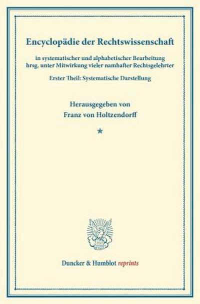 Encyclopädie der Rechtswissenschaft