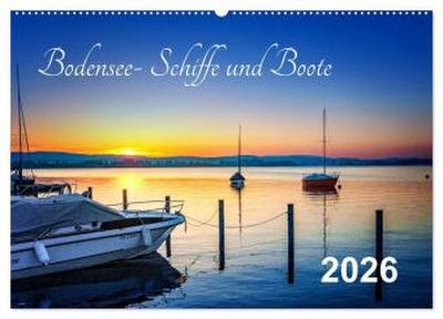 Bodensee-Schiffe und Boote (Wandkalender 2026 DIN A2 quer), CALVENDO Monatskalender