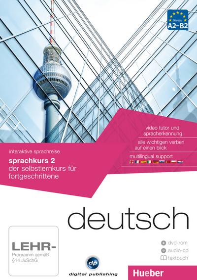 Deutsch - Interaktive Sprachreise Sprachkurs 2, DVD-ROM m. Audio-CD u. Textbuch