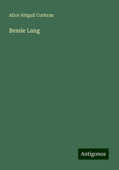 Bessie Lang