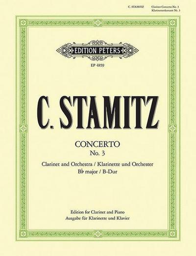 Clarinet Concerto No. 3 in B Flat (Edition for Clarinet and Piano)