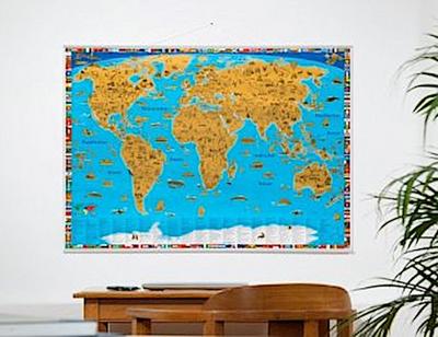 Erlebniskarte Rubbelposter Welt