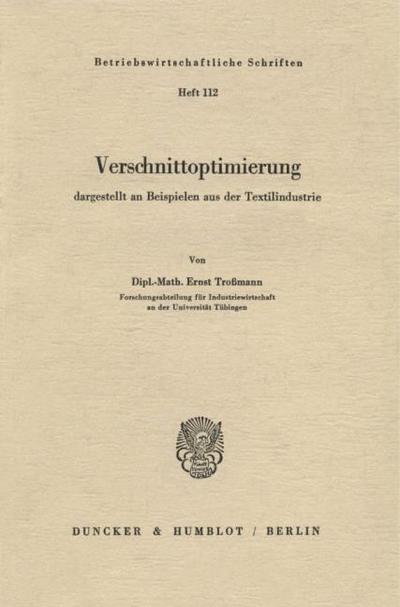 Verschnittoptimierung