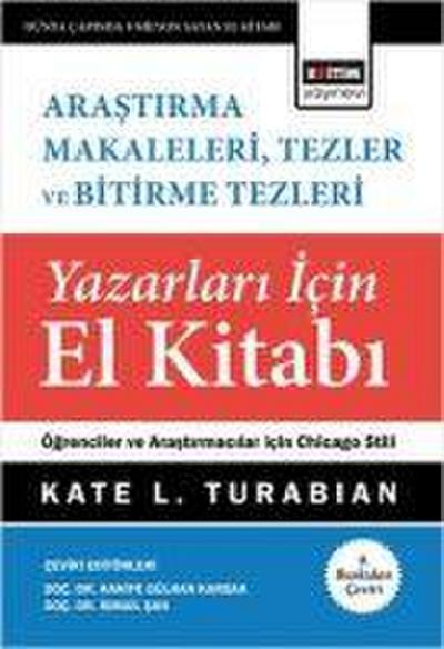 Arastirma Makaleleri Tezler ve Bitirme Tezleri Yazarlari Icin El Kitabi