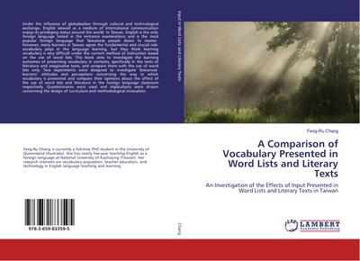A Comparison of Vocabulary Presented in Word Lists and Literary Texts