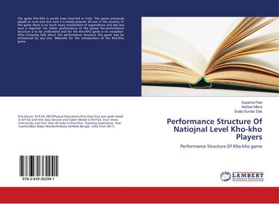 Performance Structure Of Natiojnal Level Kho-kho Players