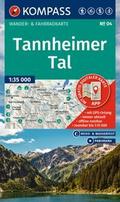 KOMPASS Wanderkarte 04 Tannheimer Tal 1:35.000