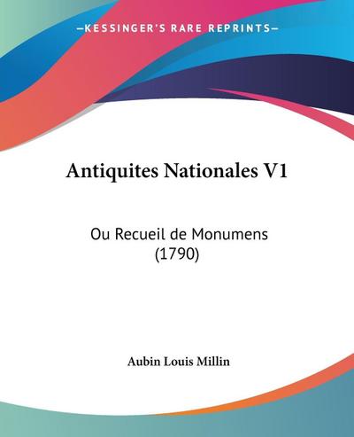 Antiquites Nationales V1