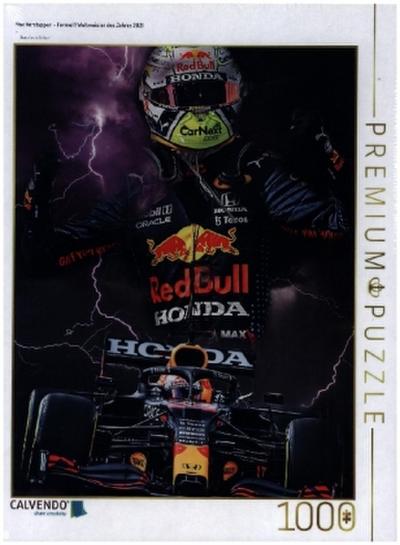 CALVENDO Puzzle Max Verstappen - Formel 1 Weltmeister des Jahres 2021 | 1000 Teile Lege-Größe 64x48cm Foto-Puzzle für glückliche Stunden