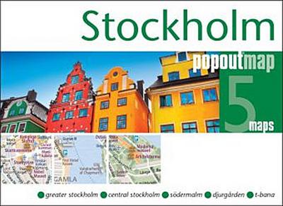 Stockholm PopOut Map, 5 maps