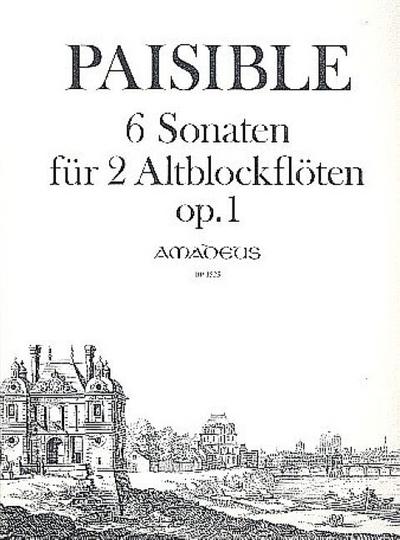 6 Sonaten op.1für 2 Altblockflöten