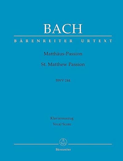 Matthäuspassion, BWV 244, Klavierauszug
