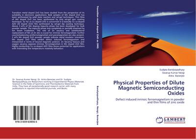 Physical Properties of Dilute Magnetic Semiconducting Oxides