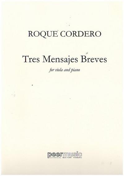 Tres Mensajes Breves for viola and piano