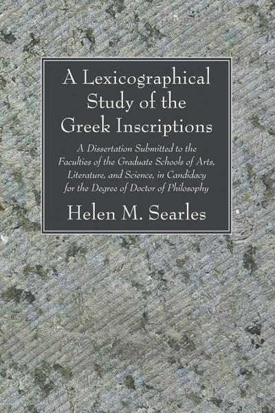 A Lexicographical Study of the Greek Inscription