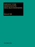 Archiv für Geschichte des Buchwesens 2013