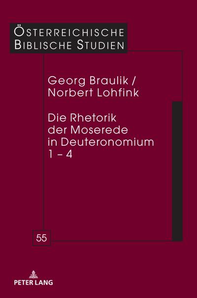 Die Rhetorik der Moserede in Deuteronomium 1 ¿ 4