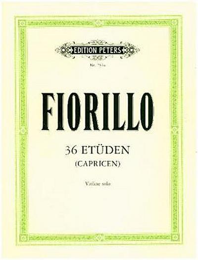 36 Etüden (Capricen) für Violine solo