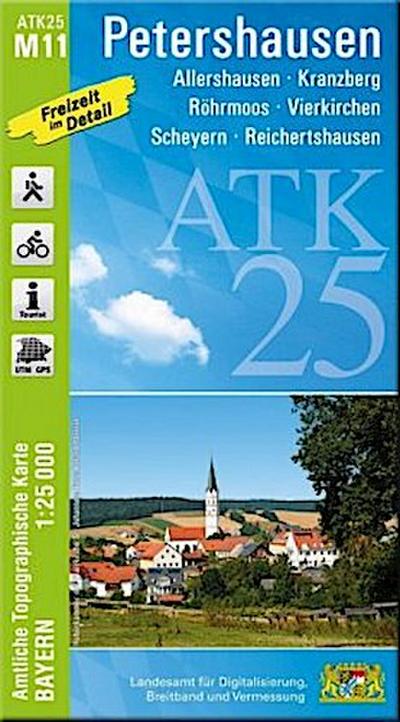 ATK25-M11 Petershausen (Amtliche Topographische Karte 1:25000)