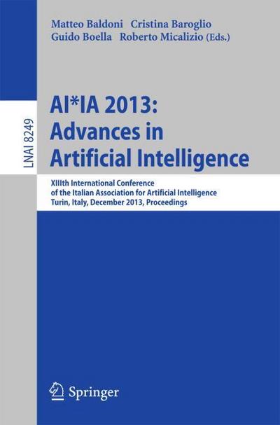 AI-IA 2013: Advances in Artificial Intelligence