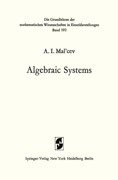 Algebraic Systems