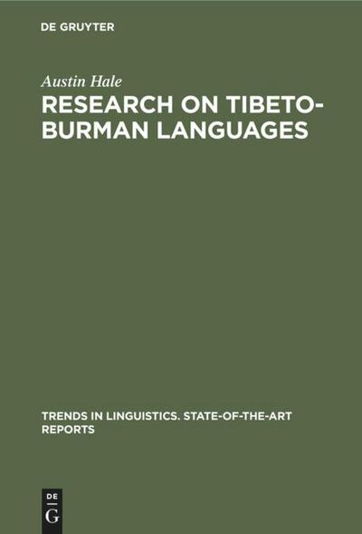 Research on Tibeto-Burman Languages