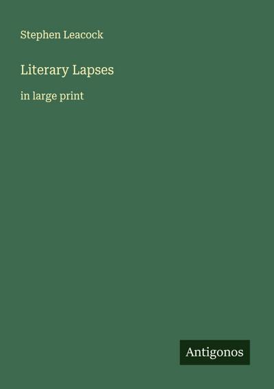 Literary Lapses