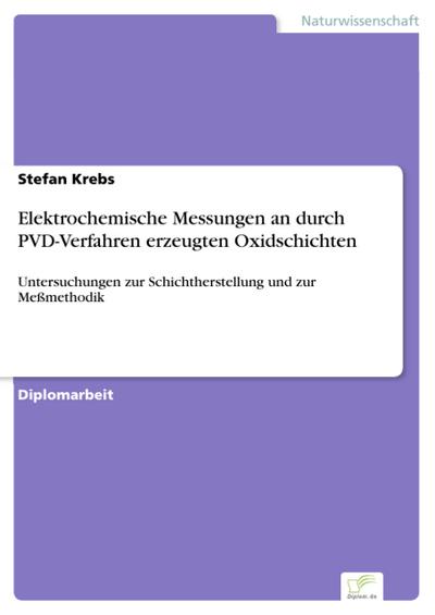 Elektrochemische Messungen an durch PVD-Verfahren erzeugten Oxidschichten
