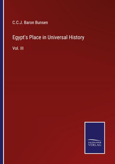 Egypt’s Place in Universal History