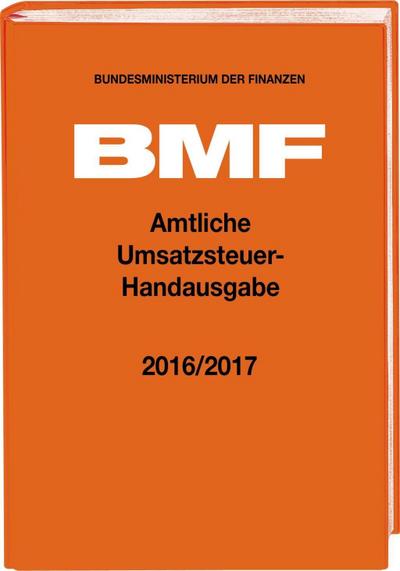 Amtliche Umsatzsteuer-Handausgabe 2016/2017