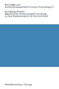Empirische Verwaltungsforschung in der Bundesrepublik Deutschland