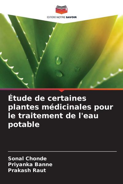 Étude de certaines plantes médicinales pour le traitement de l’eau potable