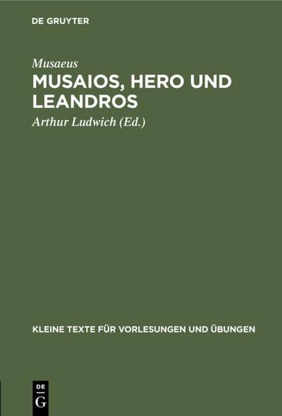 Musaios, Hero und Leandros