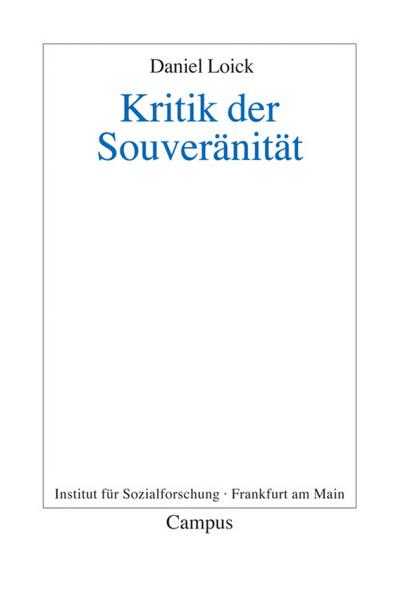 Kritik der Souveränität