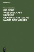 Die neue Wissenschaft über die gemeinschaftliche Natur der Völker