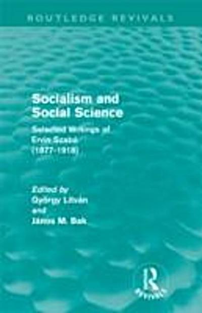 Socialism and Social Science (Routledge Revivals)