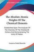 The Absolute Atomic Weights Of The Chemical Elements