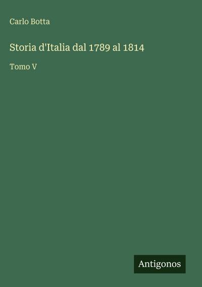 Storia d’Italia dal 1789 al 1814