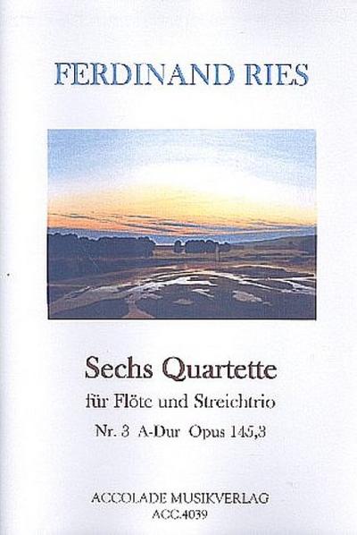 Quartett A-Dur op.145,3für Flöte und Streichtrio