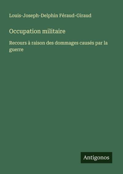 Occupation militaire